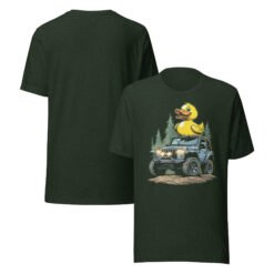 Duck Duck Rig - Amber Light 4X4 Rig Unisex Graphic Tee - Heather Emerald - Image 1
