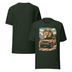 King Of The Trail - Slickrock Pass 4X4 Rig Graphic Tee - Heather Emerald - Image 3