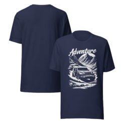 Adventure - Alpine Summit 4X4 Unisex Graphic Tee - Navy - Image 3