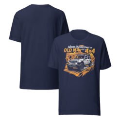 Old Man With A 4X4 - Desert Dust 4X4 Crawler Unisex Graphic Tee - Navy - Image 2