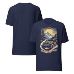 Alpine Trail Expedition - Wilderness Creek 4X4 Rig Graphic Tee - Navy - Image 3