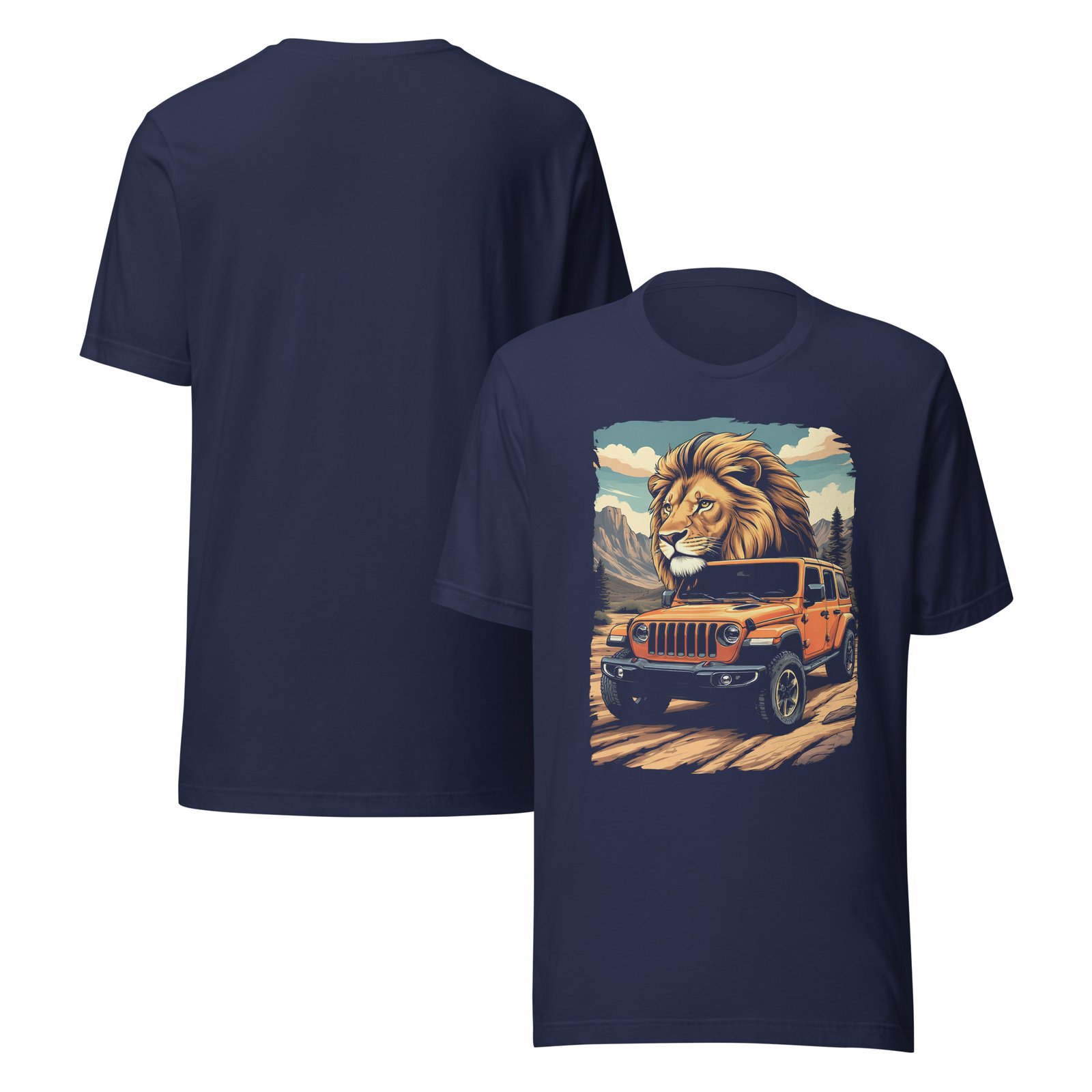 King Of The Trail - Slickrock Pass 4X4 Rig Graphic Tee - Navy - Image 1
