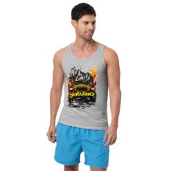 No Limits Just Horizons - Mountain Horizon Off-Road Unisex Tank Top - Athletic Heather - Image 2