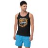 Old Man With A 4X4 - White Rig 4X4 Overland Unisex Tank Top - Black - Image 1