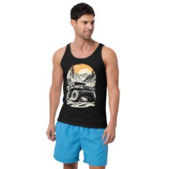 Alpine Sunset Trail - Alpine Sunset Off-Road Rig Unisex Tank Top - Black - Image 1