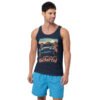 Explore The Uncharted - Sunset Plateau Off-Road Trail Unisex Tank Top - Navy - Image 1