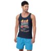 4X4 Dad - Retro 4X4 Dad Crawler Unisex Tank Top - Navy - Image 1