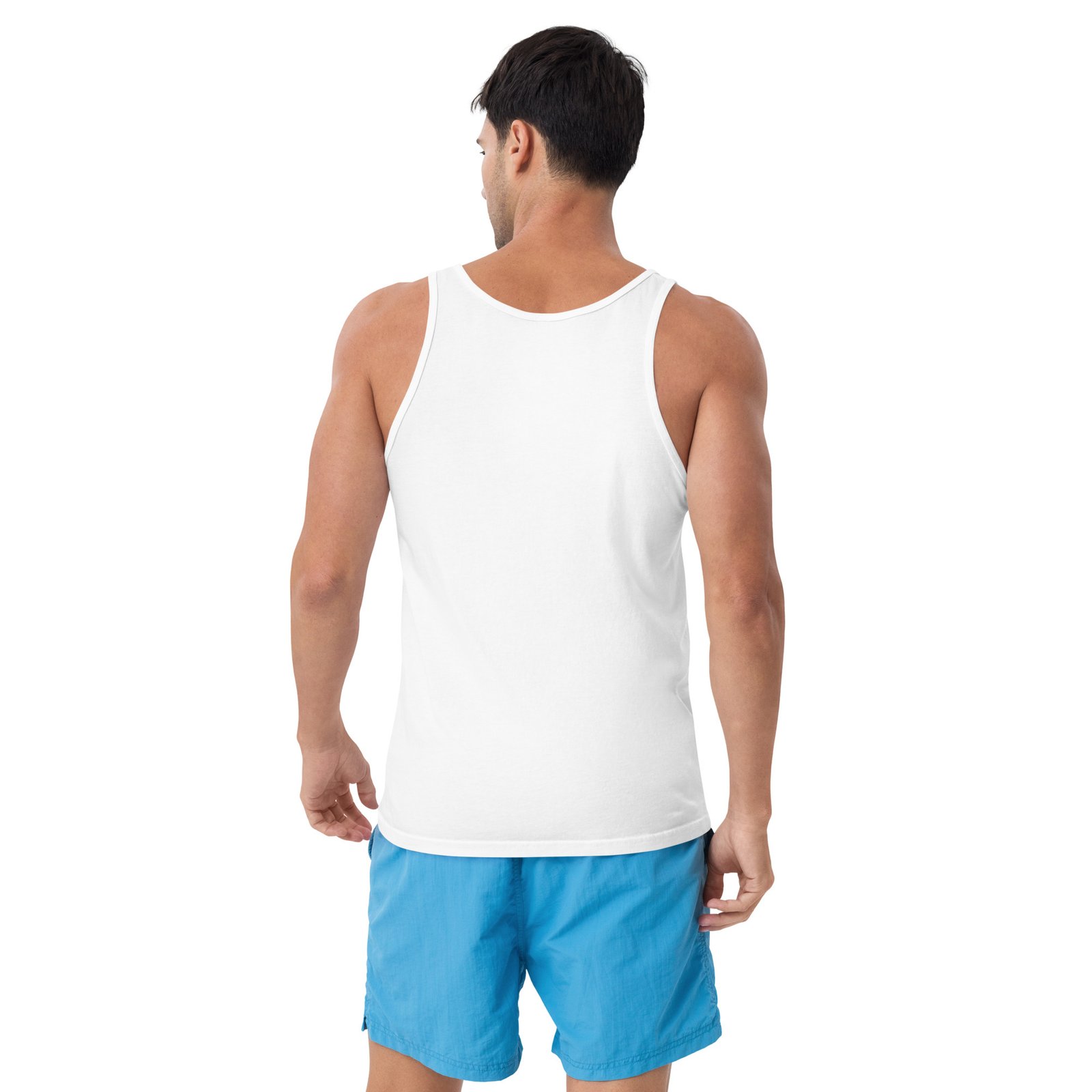 Go Where The Road Ends - Mountain Timber Off-Road Rig Unisex Tank Top - Red, White - Image 4