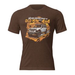 Old Man With A 4X4 - Roof Rack 4X4 Rig Triblend T-Shirt - Brown Triblend - Image 1