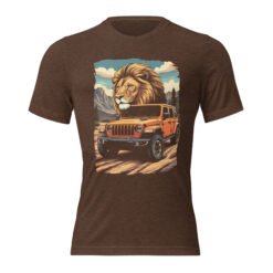 King Of The Trail - Red Rock 4X4 Rig Triblend T-Shirt - Brown Triblend - Image 5