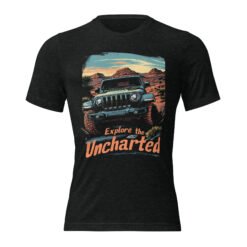 Explore The Uncharted - Sandstone Butte 4X4 Rig Triblend T-Shirt - Charcoal-Black Triblend - Image 1