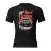 Off-Road Freedom - Vintage Trail 4X4 Freedom Unisex Triblend T-Shirt - Charcoal-Black Triblend - Image 1