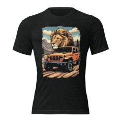 King Of The Trail - Red Rock 4X4 Rig Triblend T-Shirt - Charcoal-Black Triblend - Image 1