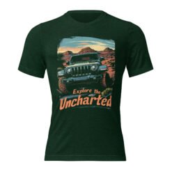 Explore The Uncharted - Sandstone Butte 4X4 Rig Triblend T-Shirt - Emerald Triblend - Image 3