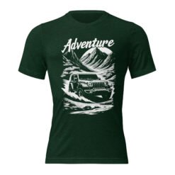 Adventure - Alpine River 4X4 Rig Triblend T-Shirt - Emerald Triblend - Image 3