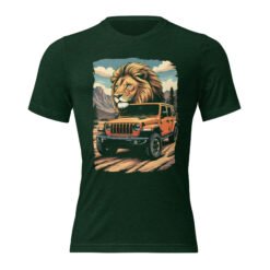 King Of The Trail - Red Rock 4X4 Rig Triblend T-Shirt - Emerald Triblend - Image 3