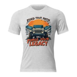 Forge Your Legacy - Golden Sun 4X4 Rig Triblend T-Shirt - White Fleck Triblend - Image 3