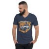Old Man With A 4X4 - Seasoned 4X4 Off-Road Rig Unisex V-Neck Shirt - Navy - Image 1