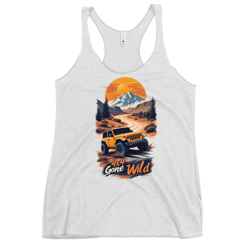 4X4 Gone Wild - Desert Ridge 4X4 Rig Women's Racerback Tank - Image 1