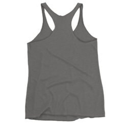 Go Where The Road Ends - Forest Pine 4X4 Crawler Women's Racerback Tank - Heather White, Premium Heather, Vintage Red - Image 4