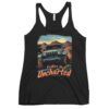Explore The Uncharted - Teal Rig 4X4 Crawler Women's Racerback Tank - Vintage Black - Image 1