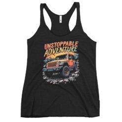 Women's Racerback Tank - Vintage Black - Image 1