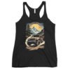 Alpine Trail Expedition - Glacial Stream 4X4 Rig Women's Racerback Tank - Vintage Black - Image 1