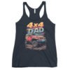 4X4 Dad - Off-Road Dad Trail Rig Women's Racerback Tank - Vintage Navy - Image 1