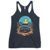 Duck Duck 4X4 - Canyon Duck 4X4 Rig Women's Racerback Tank - Vintage Navy - Image 1